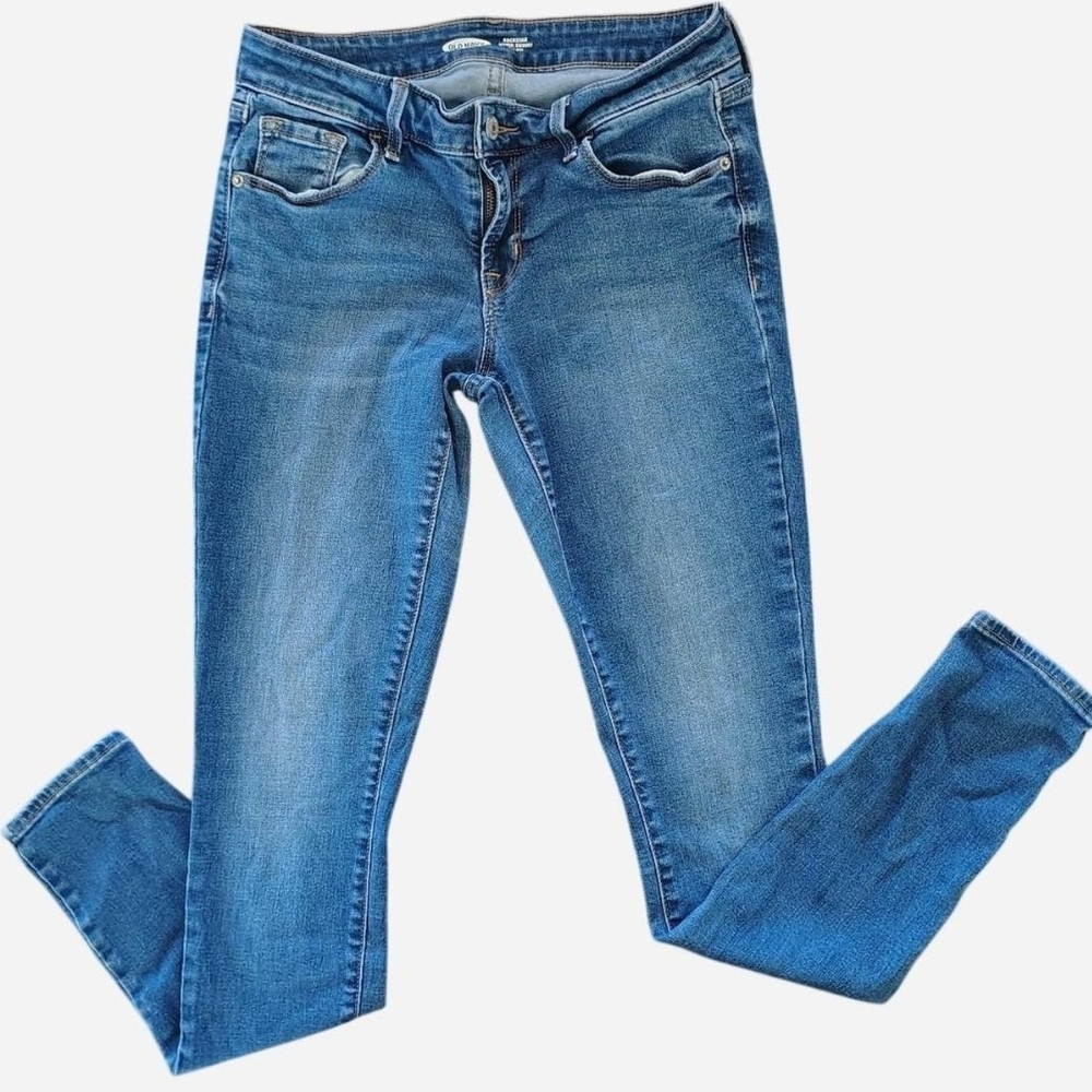 Old Navy Rockstar Super Skinny Low Rise Blue Denim Jeans